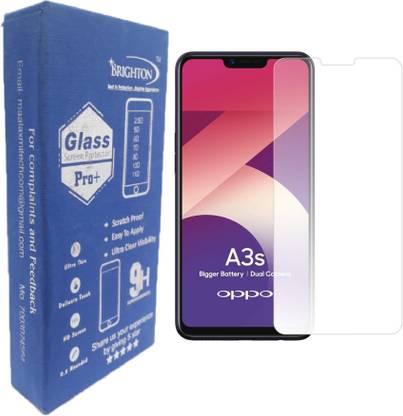 BRIGHTRON Impossible Screen Guard for A BRAND WORTH REMEMBERING Screen Protector Oppo A3S Flexiable Matte Tempered Glass Precisely-Engineered Hammer Proof Impossible Fiber Film Screen Guard - Frosty Icey Texture