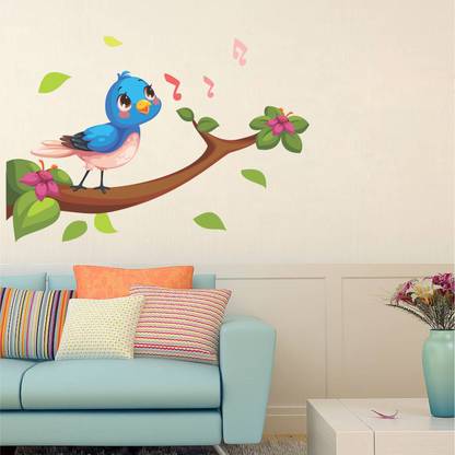 Decals Stock 81 cm Singing Bird Self Adhesive Sticker