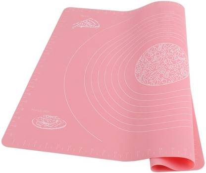 MobFest ® Silicone BPA Free Stretchable Non-Stick Silicon Mat for Kitchen Chapati Cake Baking Mats, Pastry Mat, Chapati/Cake Mat (Size: 40cm X 50 cm) Food-grade Silicone Baking Mat