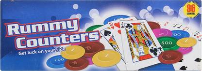 Quinergys XVIV-167-™Rummy Counters Interlocking Contain - 120 Counter Educational Board Games