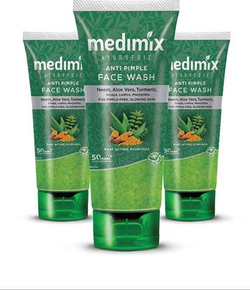 MEDIMIX MEDI Anti Acne & Anti Pimple Neem Aloe Vera  (Pack of 3), 300 ML Face Wash