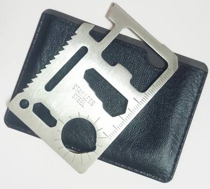 LW TECH Multi-Function Camping Stainless Steel Pocket Tool (11 In 1) Multi Tool