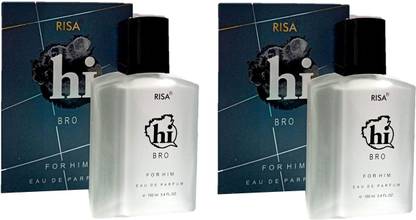 Risa Hi Bro for him perfume, 100 ml each(Pack of 2) Eau de Parfum  -  200 ml