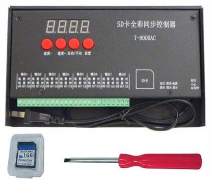 Divinext Rainproof T8000AC SD Card Pixel Controller RGB LED Strip Light Controller LED Driver