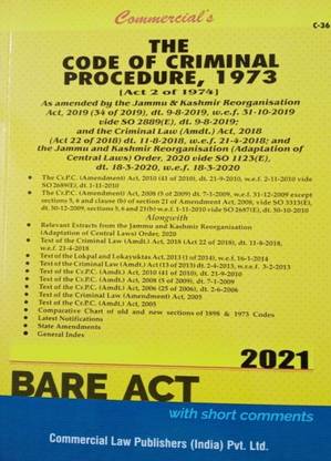 CRPC - Code Of Criminal Procedure, 1973 - Bare Act 2021 Edition