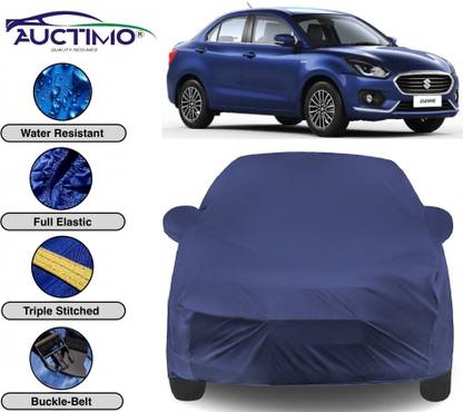 AUCTIMO Car Cover For Maruti Suzuki Swift Dzire (With Mirror Pockets)