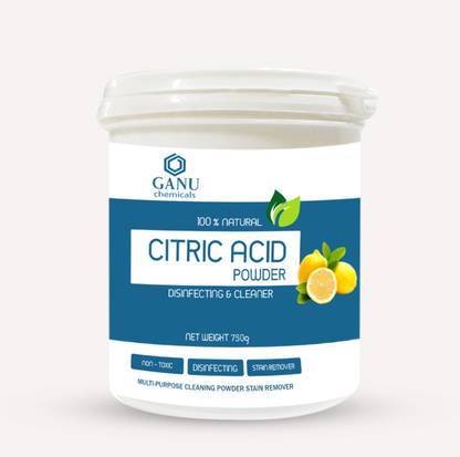 GANU CITRIC ACID FOR HOME MULTIPURPOSE CLEANING. (750 G ) REMOVE STAIN, DESCALE & DISINFECT, KILL BACTERIA, GET SPARKLING CLEAN TOILET, USEFULL MULTI PURPOSE CLEANER