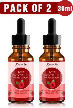 Kizenka Rose Essential Oil (30 ml) (Pack of 2)