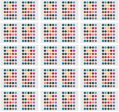 Rainbow Arts Multicolor Plain Bindi for Regular Use - Set of 15 Forehead Multicolor Bindis