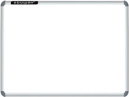 Eduway Non Magnetic Whiteboard 2X3 ft one Side White Marker and Reverse Side Chalk Board Surface Whiteboards
