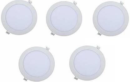 OHANEL 15 Watt LED Round False Ceiling Panel Light for POP (White, Pack of 5) Recessed Ceiling Lamp Recessed Ceiling Lamp