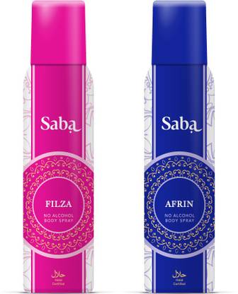 Saba Afrin and Filza Body Spray  -  For Women