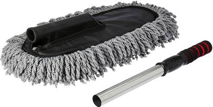 KESHAVART Microfiber Car Cleaning Retractable Brush Microfibre Wet and Dry Brush