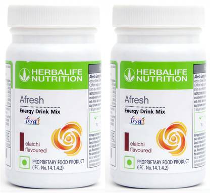 HERBALIFE Afresh Energy Drink Mix - Elaichi Flavor Combo Pack Of 2 Combo