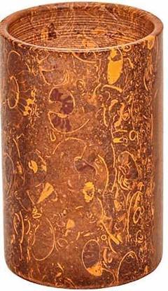 PINKART Brown Natural Jaisalmer Habur Fossil Stone glass Glass Water/Juice Glass