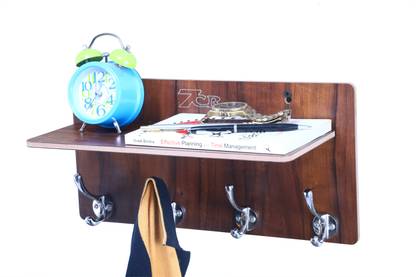 7CR Big F-Shelf Ele Hanger (WB) Wooden Coat Hanger For  Coat