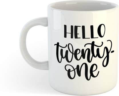 saifee design Hello twenty one Ceramic Coffee Mug