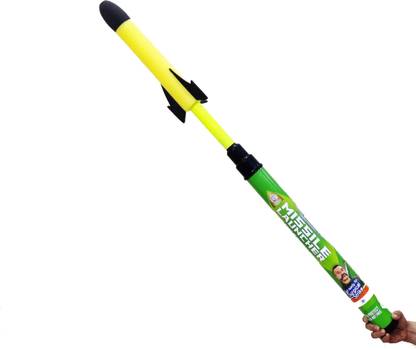 Dhinchak Big Rocket Foam Missile Launcher Toy for Outdoor Play .(Uplift 30 feet Approx) in The air
