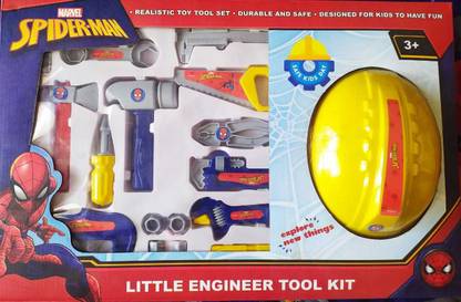 Esmi Marvel Spiderman - Little Engineer Tool Kit - 3+ Kids - 14 pieces