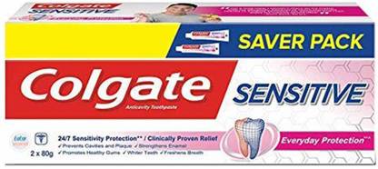 Colgate Sensitive Everyday Protection toothpaste 80g (Pack of 2) Toothpaste