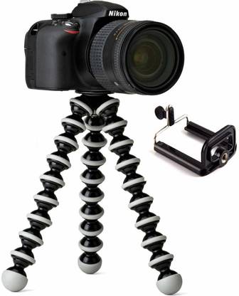 Crozier Gorilla Tripod (13 Inch) Fully Flexible Foldable Octopus Stand for All Smartphone & DSLR Camera's Pack of 1 Tripod