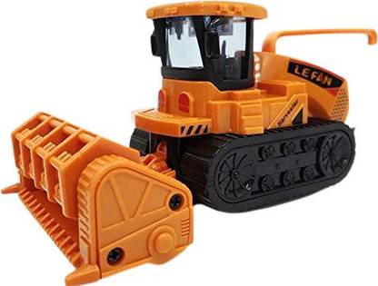 Jankar Friction Powered Combine Harvester Tractor Toy for Kids Roleplay Construction Toys for Boys (Small Size -Agricultural Toy
