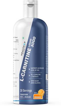 HEALTHXP L-Carnitine Liquid 3000, Fat Burner, Lean Muscle Supplement
