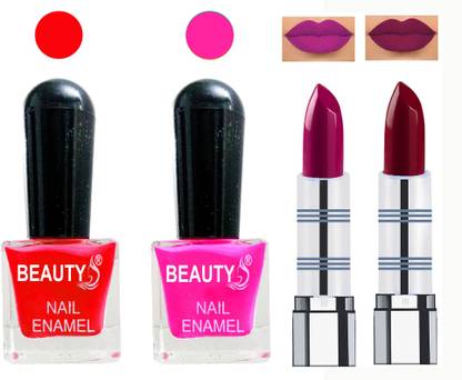 आवर ब्यूटी Perfect Combo of Velvet Matte Lipsticks and Ultra Shine Nail Polish