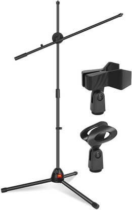 MX Floor Microphone Stand with Tripod Base and Fixed Length Boom for Stage Performers, Church Choirs, Studio Applications Mic Stands Stand