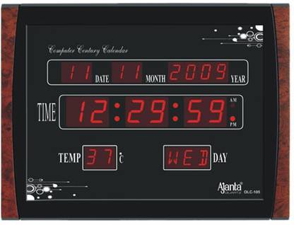 AJANTA Digital 29.6 cm X 39.6 cm Wall Clock