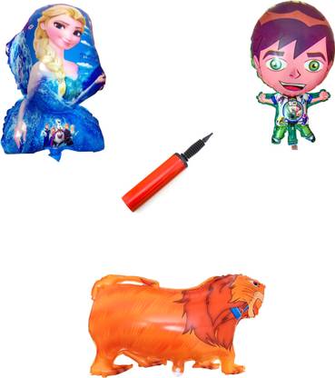 AutoVHPR Printed Pack of 3 Cartoon Character Balloons Style539 for Children Balloon