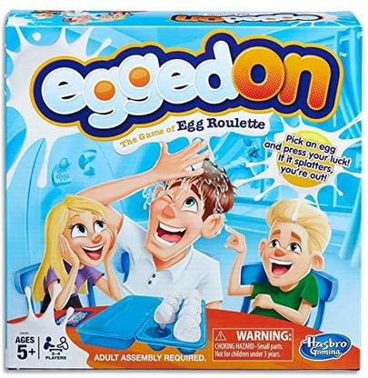 Hasbro Gaming Egged On Game Party & Fun Board Game