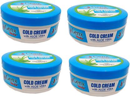 genx veda Cold Cream With Aloe Vera &With Vitamin C (100 ML Each ) Pack of 4