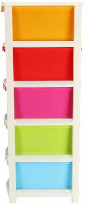 vulternic Plastic Free Standing Chest of Drawers