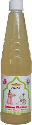 rishi Lemon Flavour Non-Fruit Sharbat Synthetic/Premium Lime Nimbu Shikanji Syrup/ Nimbu Sharbat