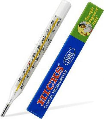 Hicks Oval thermometer Oval clinical thermometer Thermometer