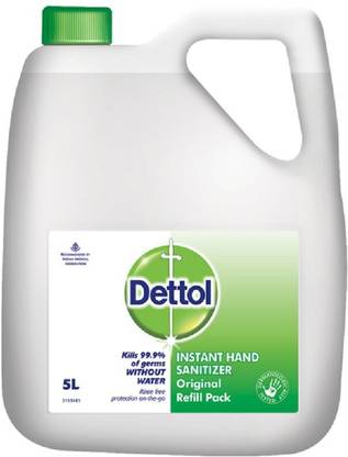 Dettol 5 Ltr  Hand Sanitizer Can