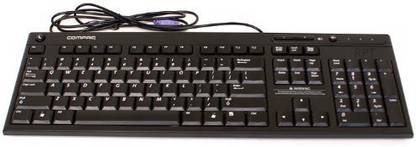 COMPAQ 50704361 PS2 Standard Desktop Keyboard Compatible with Desktop, Laptop, Mac