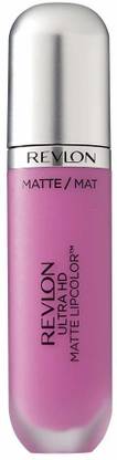 Revlon Ultra HD Matte Lipcolor, Velvety Lightweight Matte Liquid Lipstick in Plum / Berry, Crush (670), 0.2 oz