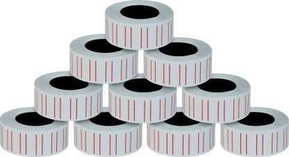 greengrow Label Roll Adhesive Label Roll For Price Label Printer Machine/Paper Tag Mark Stickers 10 Rolls (500 Labels/Roll) MX-5500 Self Paper Label