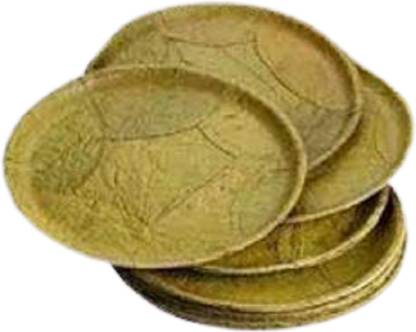 vrindavan shopi Natural Patravali Pattal Vistaraku Vistar Khali Sal Leaf Plates 50Pcs from Orissa for Prasadam Quarter Plate