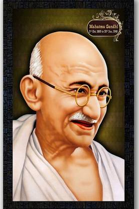 Poster of Indian Leader & Freedom Fighter- Mohandas Karamchand Gandhi 3D Poster