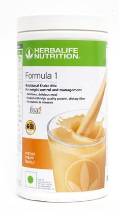 HERBALIFE Formula 1 Nutritional Shake - Orange Cream Flavor For Weight Loss Plant-Based Protein