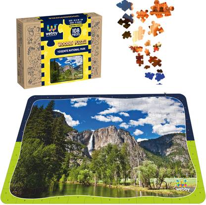 Webby Yosemite National Park Wooden Jigsaw Puzzle, 108 Pieces