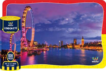 Webby London Eye Jigsaw Puzzle, 108 pieces