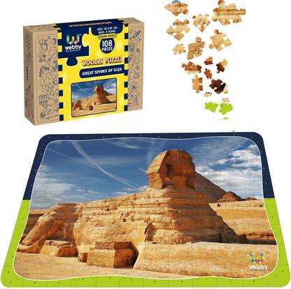 Webby Great Sphinx Of Giza Wooden Jigsaw Puzzle, 108 Pieces