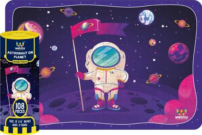 Webby Astronaut On Planet Jigsaw Puzzle, 108 Pieces