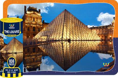 Webby The Louvre Jigsaw Puzzle, 108 Pieces
