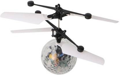 ERetailMart Sensor Disco Flying UFO Helicopter Ball Mini Helicopter Infrared Induction Helicopter with Led Light RC Toy RC Flying Ball