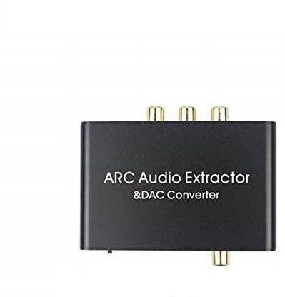 microware HDMI ARC Audio Adapter, 192KHZ HDMI ARC Audio Extractor HDMI ARC or Digital Optical Toslink Coaxial to Optical or Analog 3.5mm L/R Stereo Audio Splitter Media Streaming Device